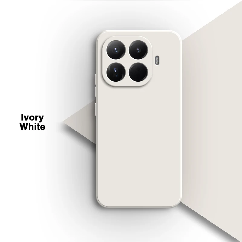 Original Liquid Silicone Shockproof Back Cover with Classic Square Design