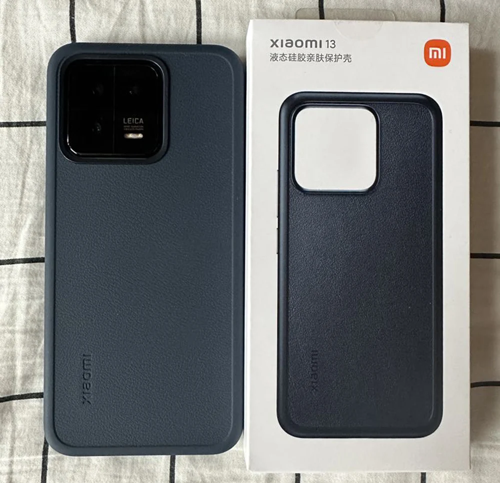 Original Xiaomi Mi 13 / 13 Pro Case Liquid Silicone / Leather Skin-friendly Back Cover phone case