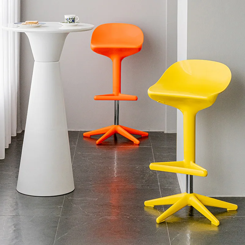 

Reception Modern Bar Stool Reception Desk Dinning Designer Chair Swivel Island Plastic Puff Bar Sedie Da Pranzo Salon FurnitureA