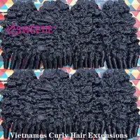 12A birman Pix boucles cheveux humains paquets offres vietnamien brut humain vierge cheveux armure paquet océan spirale cheveux bouclés paquets 3