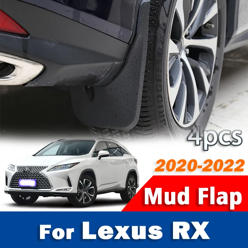 렉서스 RX RX200 RX300 RX400 RX450 2020 2021 2022 머드 가드 머드 플랩 가드 스플래시 펜더 머드플랩 자동차 액세서리 4PCS