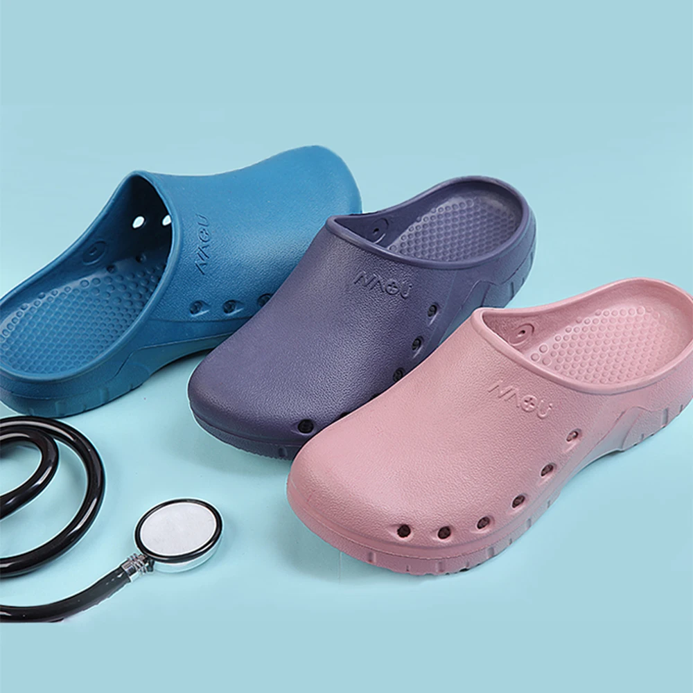 Medical Scrub Clogs Nurse Mens Womens Garden Shoes Arch Support Summer House Slippers Sandals Breathable Slip On Indoor Outdoor
