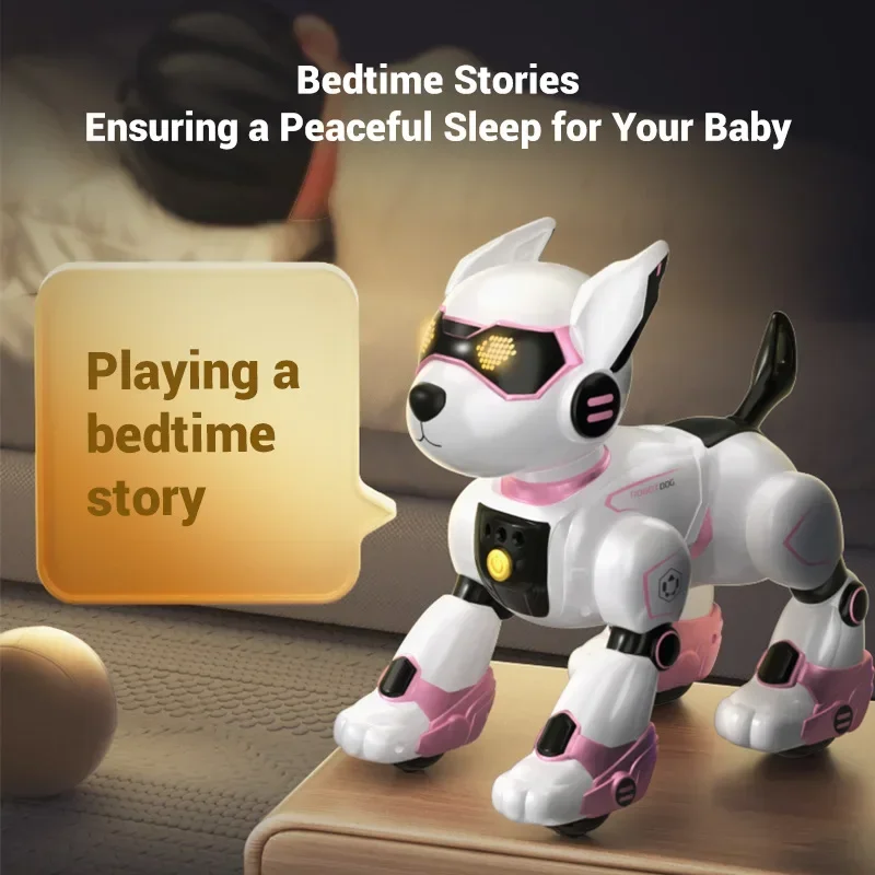 JJRC R27 Intelligent Robot Dog Toy Touch Walking Dancing Light Playing Cute Remote Control Electric Smart Pet Dog Kid's Gifts 4