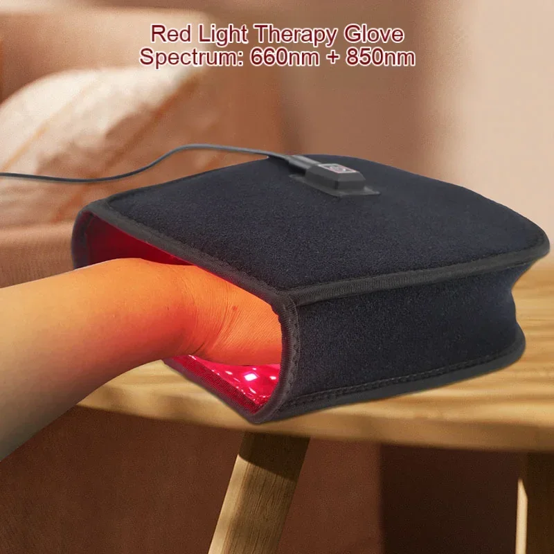 660& 850 nm Red & Infrared Light Therapy Glove