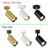 Golden Vintage Industrial Wall Sconce Light GU10 Black White Surface Mounted Rotatable Ceiling Track Bedroom Store Aisle Fixture 1