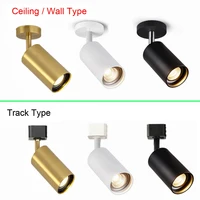 Golden Vintage Industrial Wall Sconce Light GU10 Black White Surface Mounted Rotatable Ceiling Track Bedroom Store Aisle Fixture 1