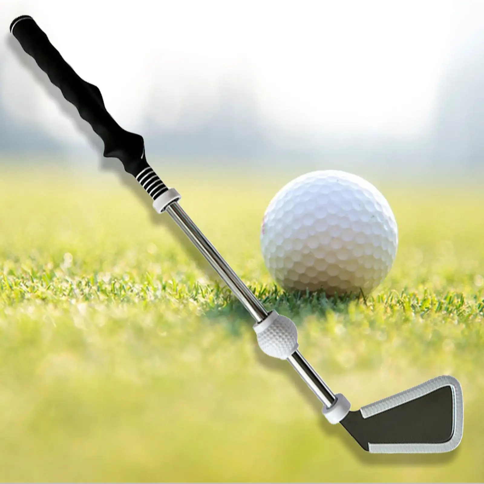 Golf Swing Trainer Aid Warm up Effectively Help to Correct Posture and Strength Golf Swing Training Tool Golf Grip Training