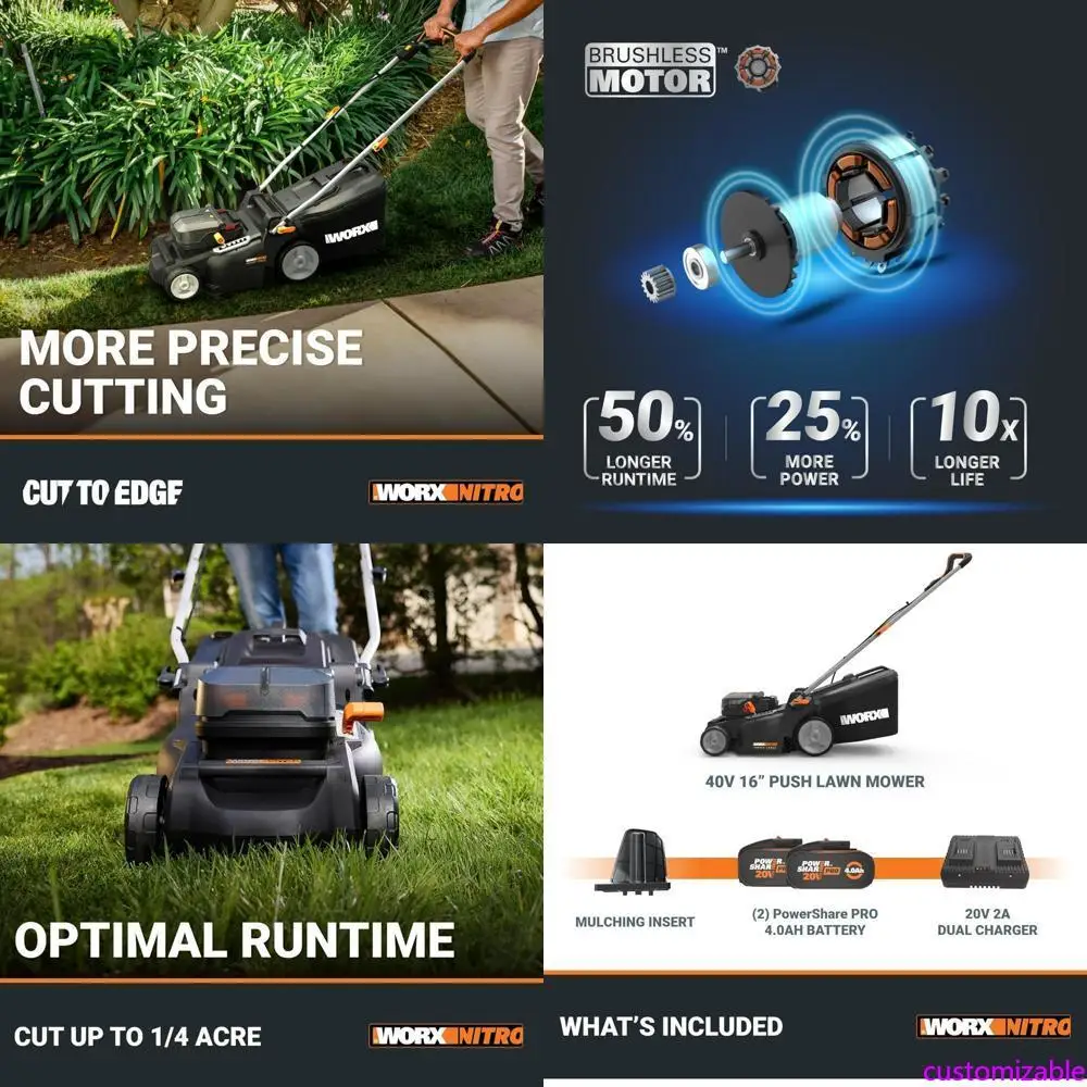 Worx 40V Cordless Push Lawn Mower: Real-World Performance for Small to ...