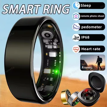 2026 New Smart Ring Heart Rate Blood Pressure Sleep Monitoring Motion Tracking IP68 Waterproof Men Women Smart Ring Holiday Gift 1