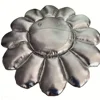 Silver Hiroshi Fujiwara Sunflower Cushion Bedroom Living Room Leather Textured Cushion Smile Office Cushion Home Decor 5