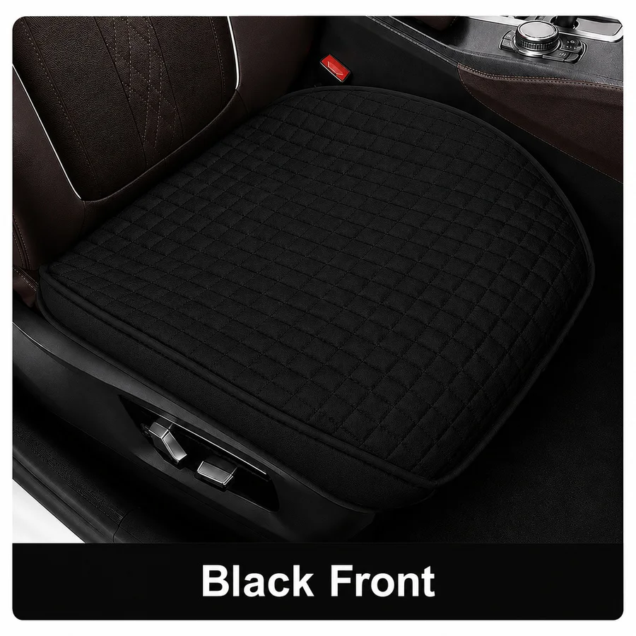 Breathable All-Season Car Seat Cover Set with Full Wrap Coverage and Cushioned Mats