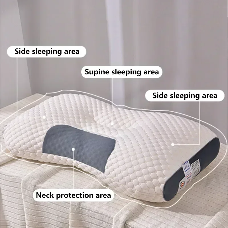 Description Picture 2 of itemSoy fiber massage cervical pillow with porous and breathable features helps with sleeping, suitable for hotel and home bedding