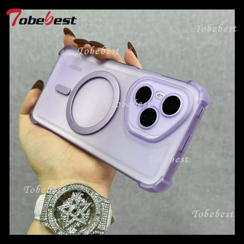 Shockproof Magnetic Wireless Charging Clear Case