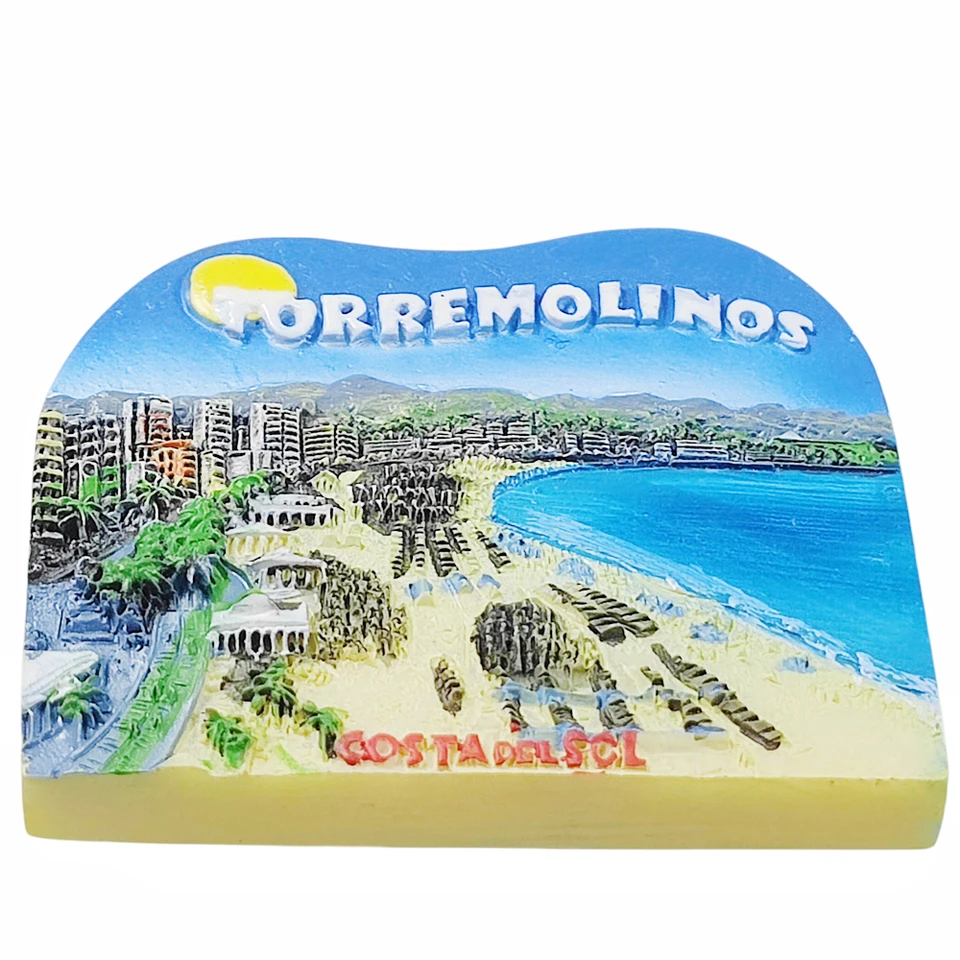 Wedare Magnete 3D Torremolinos Spagna - Adesivo Da Frigo Souvenir Viaggio, Decorazione Casa