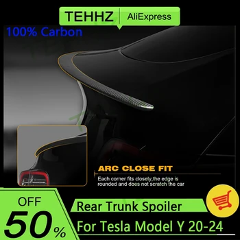 100% Real Carbon Fiber Spoiler for Tesla Model Y 2020–2024 1