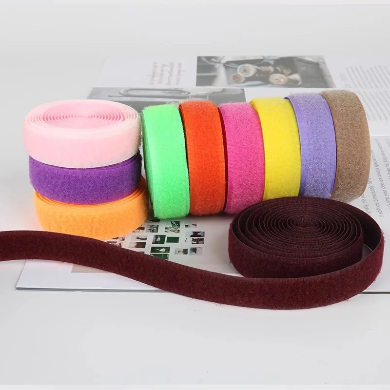 20mm Width Sew-On Hook & Loop Fastening Nylon Tape - 22 Vibrant Colors