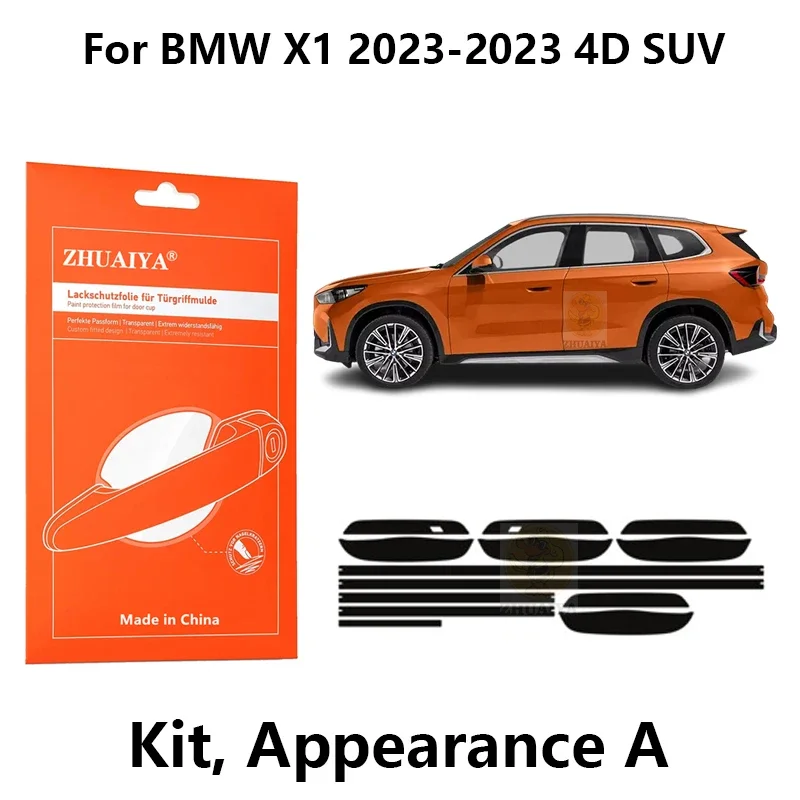 

Защитная пленка ZHUAIYA для красок дверной ручки, ТПУ PPF для BMW X1 2023-2023 4D SUV, автомобильные аксессуары