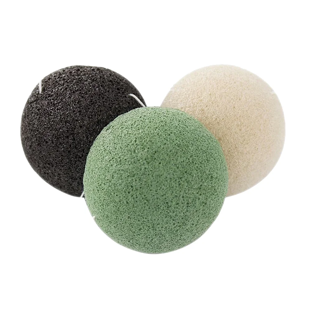 Konjac Sponges Konjac Cotton Cleansing Sponge Face Washing Puffs Natural Facial Sponges