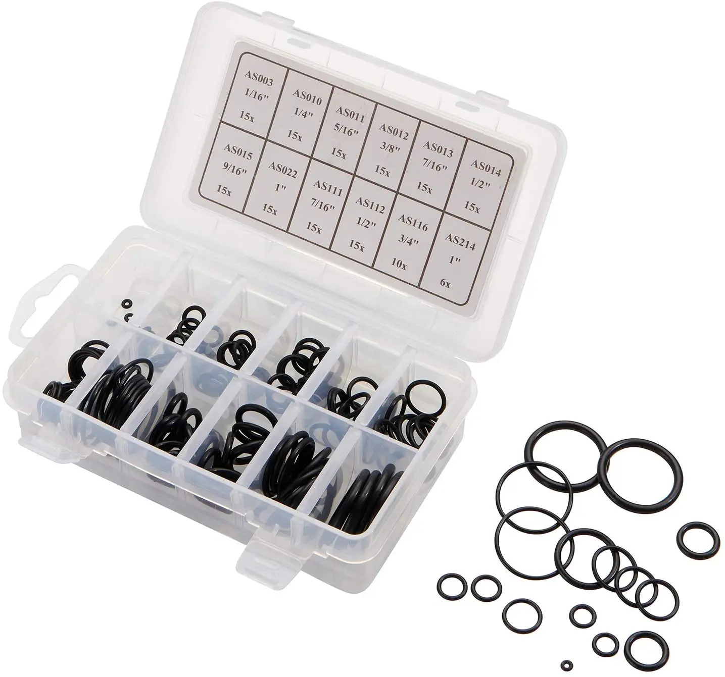 166 Pieces Scuba O-Ring Kit Scuba Diving Rubber Orings FKM 90Dive Hoses Ring Diving Dive Gear Equipment Tanks o ring o ring seal set rubber seal ring