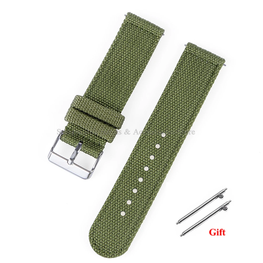 Versatile Nylon Canvas Sport Watch Band – Soft, Quick-Release Bracelet