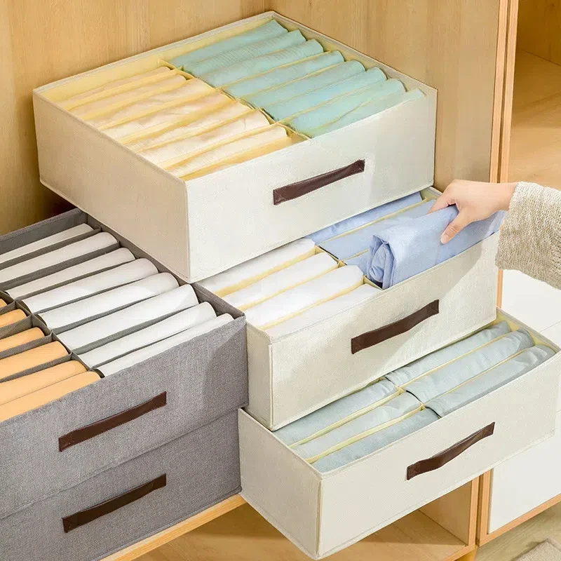 Pants Organization Box Wardrobe Storage Organizer For Underwear Socks Clothing Storage Box Room Closet Clothes Organizer Drawer