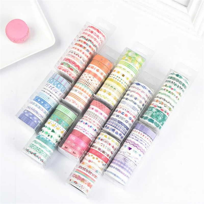 Fita Washi Songdao - Kit 10 Rolos Decoração Artesanato