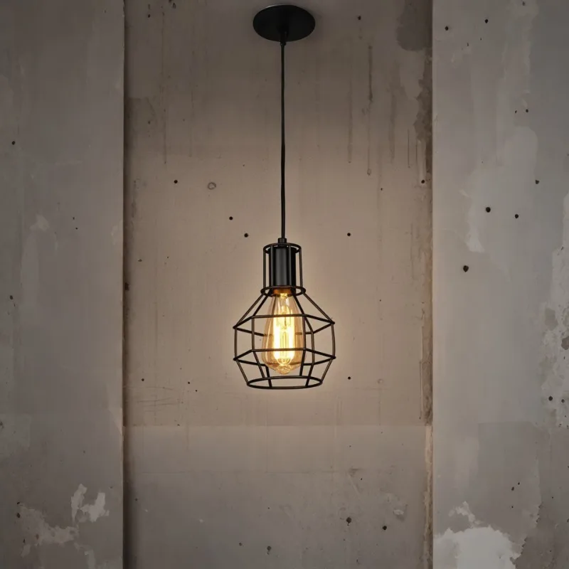 Industrial Retro Iron Art Pendant Light image 2