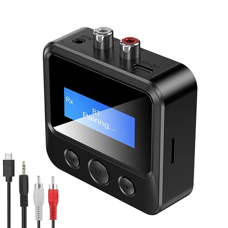 Bluetooth 5.0 Transmitter Receiver Edr Wireless Adapter Usb Dongle 3.5Mm Aux Rca For Tv Pc Headphones Home Hifi Audio