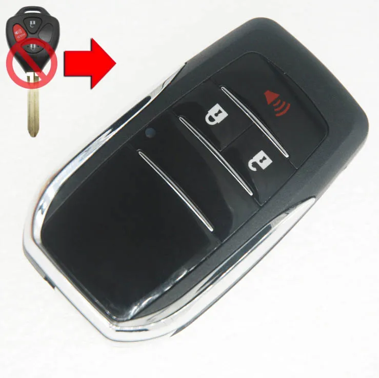 Smart Remote Key Shell für Toyota Highlander RAV4 Camry Prado Corolla Rezi Crown Ersatz Auto Schlüssel Rohlinge Fall