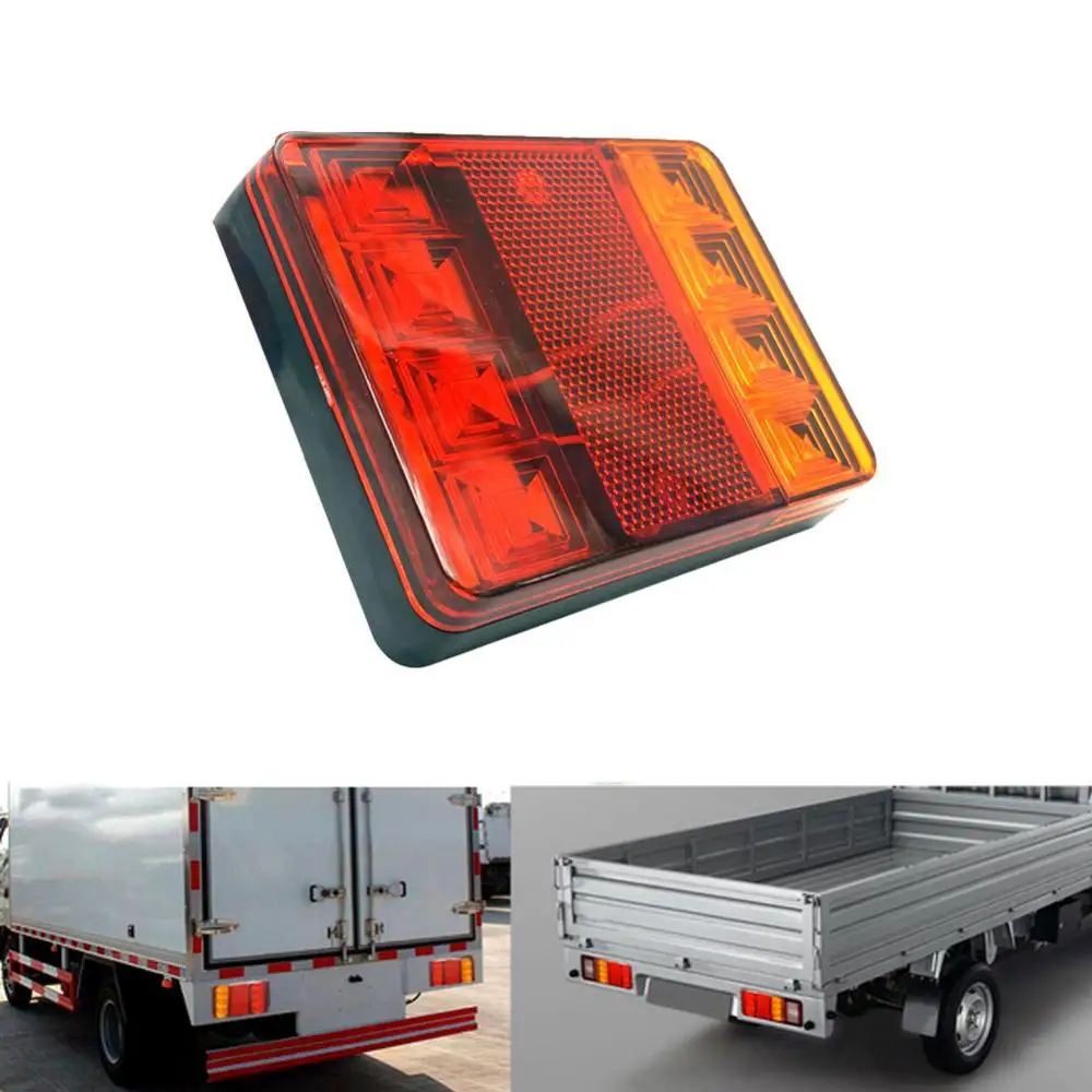 Dc 12V 24V 8 Leds Impermeabile Auto Camion Avvertimento Posteriore Fanale Posteriore Lampade Per Rimorchio