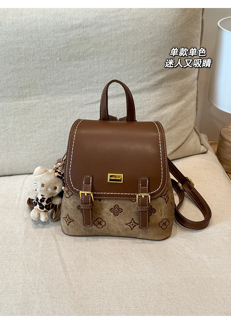 حقيبة ظهر نسائية ذات سعة كبيرة، حقيبة حمل عصرية أنيقة وقابلة للتحويل للاستخدام أثناء السفر والتنقل