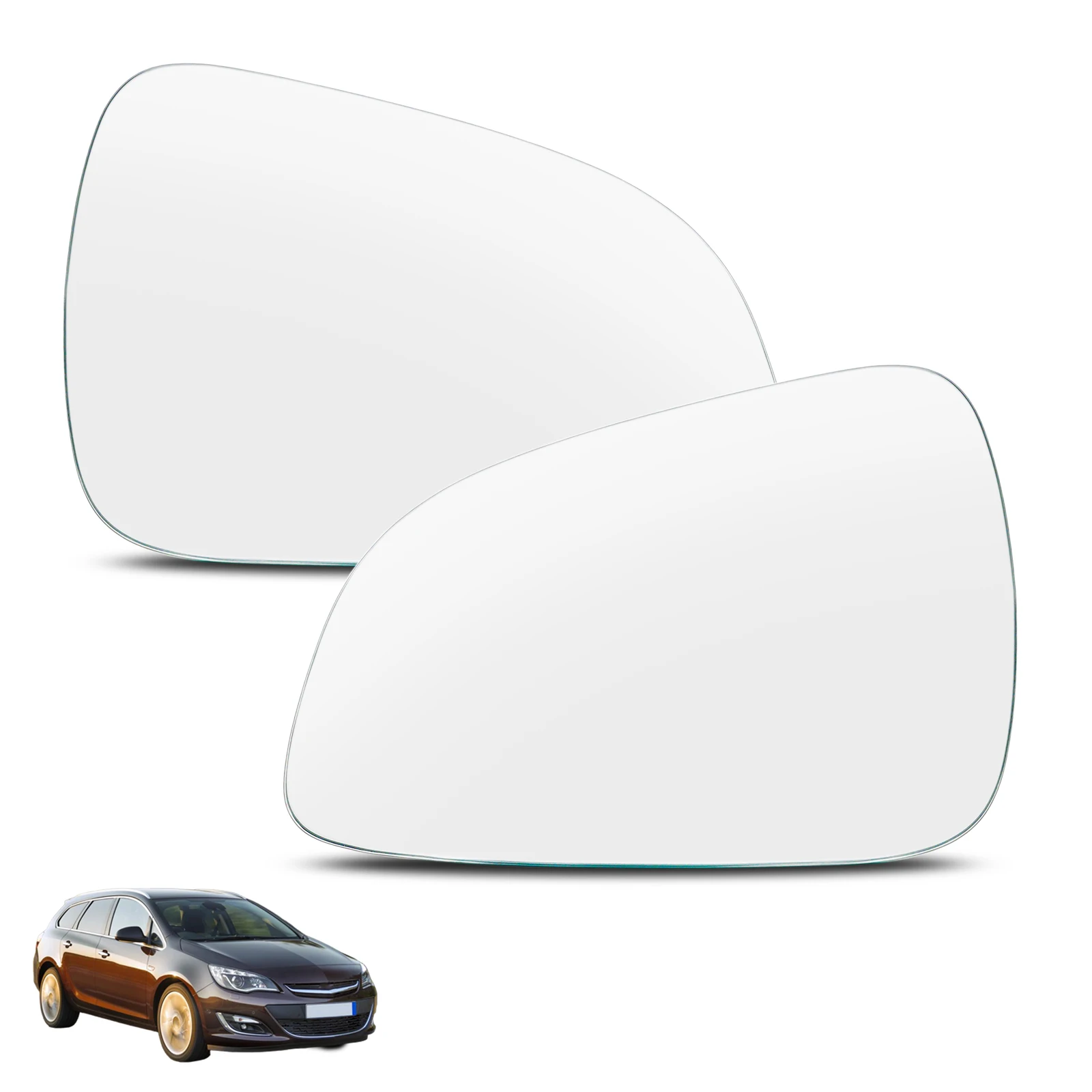 

For Opel Vauxhall Astra H 2009 2010 2011 Left Right Side Wing Mirror Convex Glass Self-adhesive Stick On Mirror Rear Wide Angle