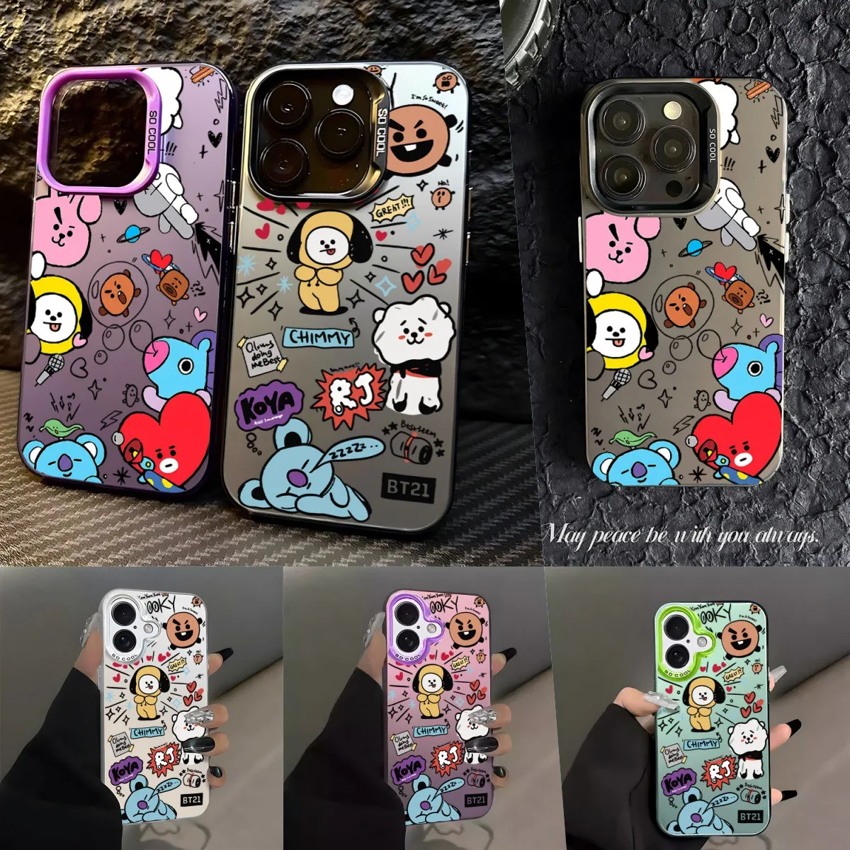 Cartoon Design BT21 Phone Case - Stylish and Durable Protection