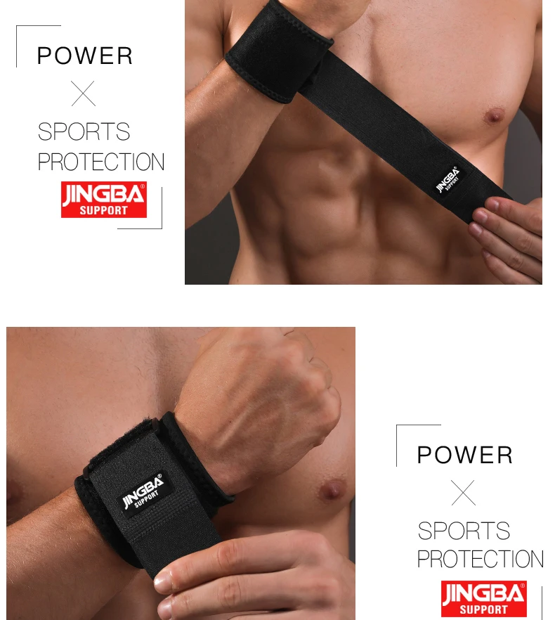 JINGBA SUPPORT Verstellbares Gewichtheber-Handgelenkbandage Fitness-Bandage Handgelenkstütze Schutzbandage Handgelenkband Tennisbandage – Detail 12