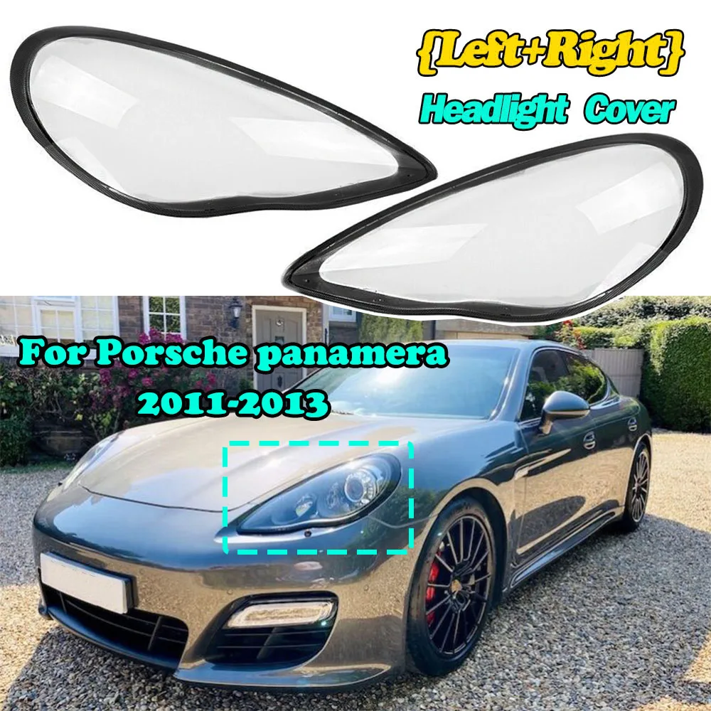 

Car Front Headlight Cover For Porsche panamera 20112012 2013 Headlamp Lampshade Lampcover Head Lamp light Cover Glass Lens Shell