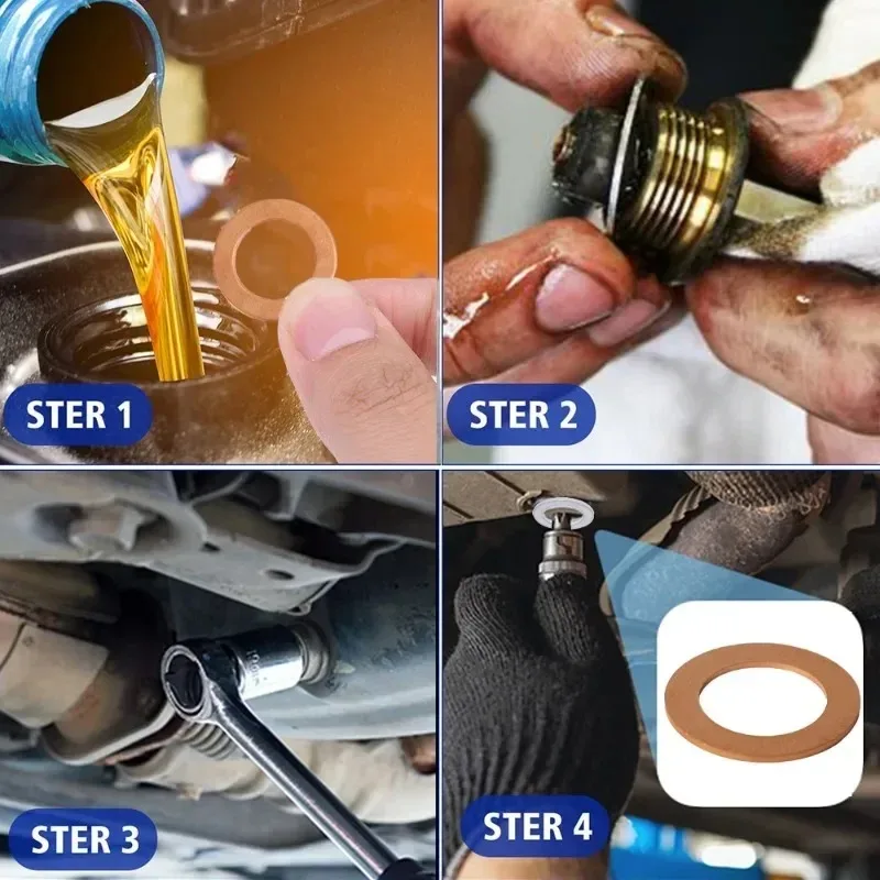 Oil Drain Plug Gasket Oil Drain Plug Seal Washer Sealing Washers For Honda Replaceable Accessories 94109-14000 M14