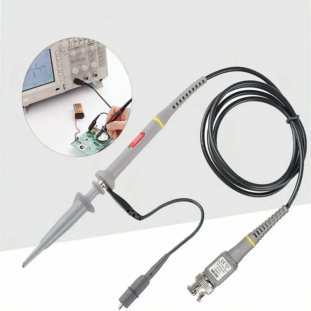 P6100 BNC Oscilloscope Probe Kit 100MHz 1X 10X Mayitr High Precision Scope Analyzer Alligator Clip Probes Test Leads