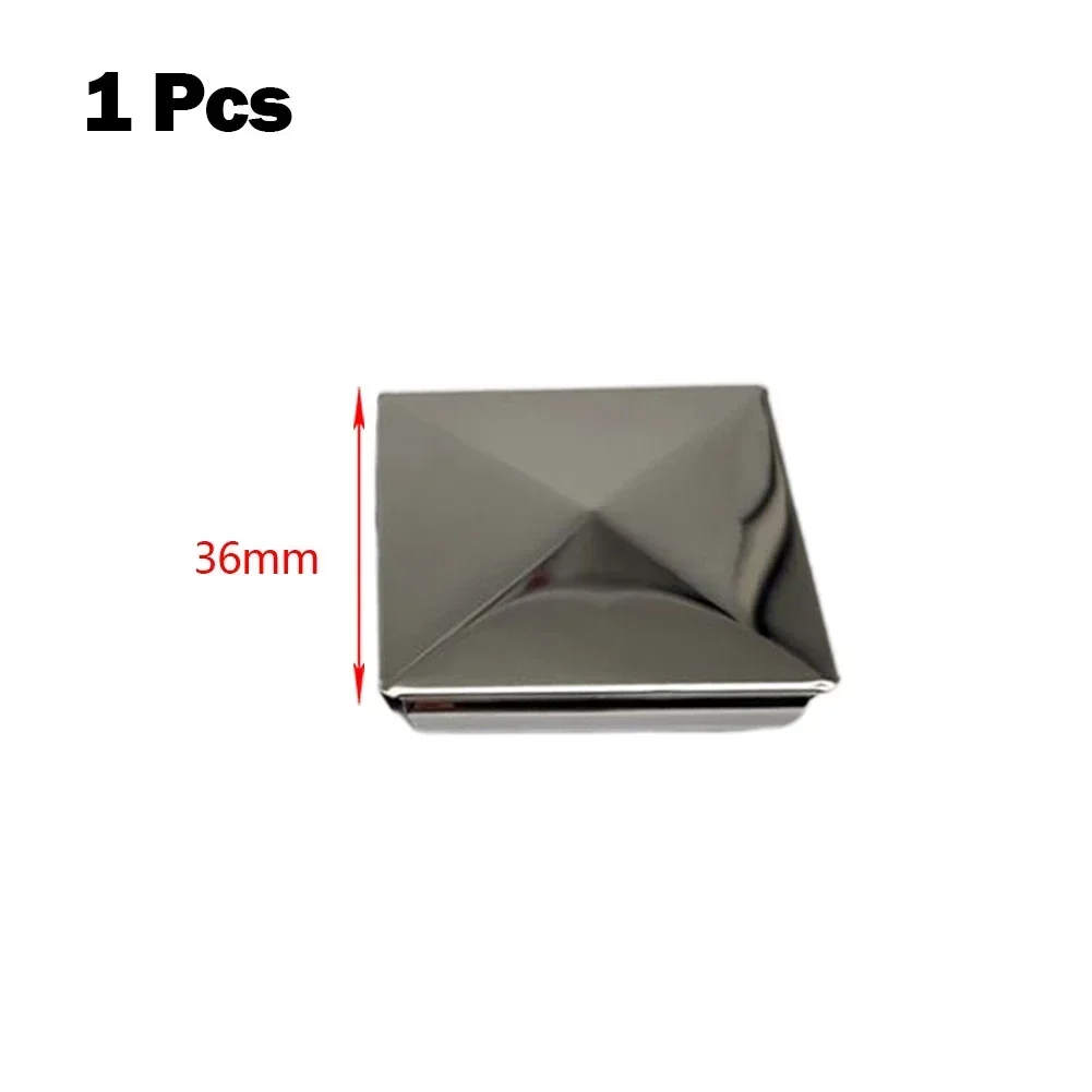 Stainless Steel Post Cap for Square Posts Pyramid Shape for Added Security Easy Installation and Enhanced Protection 24