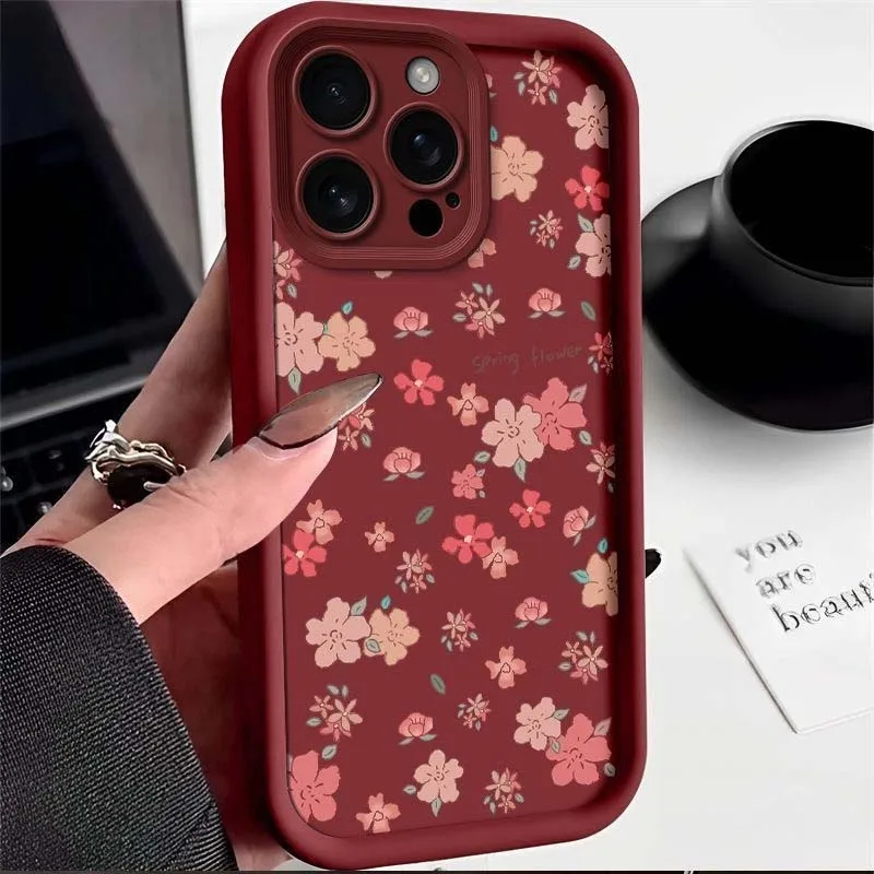 Charming Cherry Blossom Cartoon Phone Case
