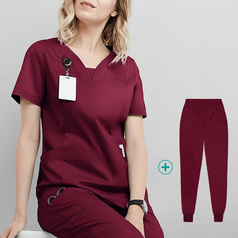 Nurse and Surgeons Isolation Clothing Overalls Nurse Uniform Short-sleeved Hand Washing Clothes Women Skin Management Overalls Nurse Uniform Suits