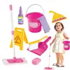 Cleaning Toy Kids Broom And Dustpan Set Pretend Play Set For Girls & Boys 3 Toddler Toy Broom Set For Household Cleaning 1