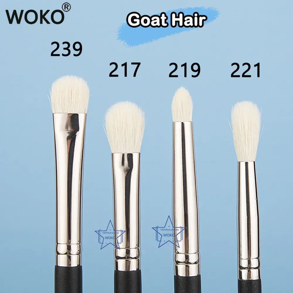 Makeup Eyeshadow Brushes Flat Eye Shadow Shader crease Blending Brushes Goat Hair Eye Shadow Liquid Cream Powder Make Up Tool 2
