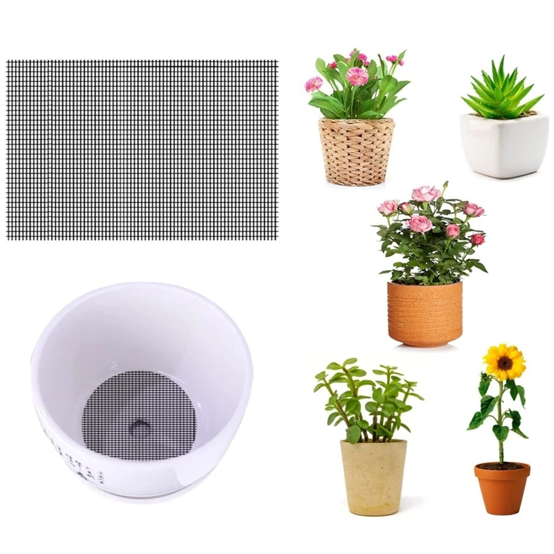 10 Retine Reticellate Per Vasi Da Fiori – Griglie Anti-Perfite Per Piante Da Interno – Diametro 4,5 Cm – Attrezzi Da Giardinaggio