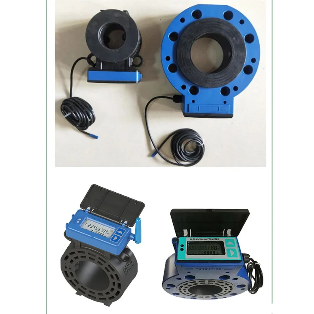 Digital Ultrasonic Water Meter RS485 Output Flowmeter Battery Powered Flange Cla