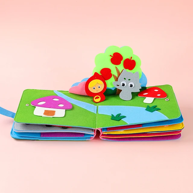 Montessori Cloth Book Baby Cloth 3D Toddlers Story Early Learning Parent-child Interactive Knowledge Developing Toys Gifts 6