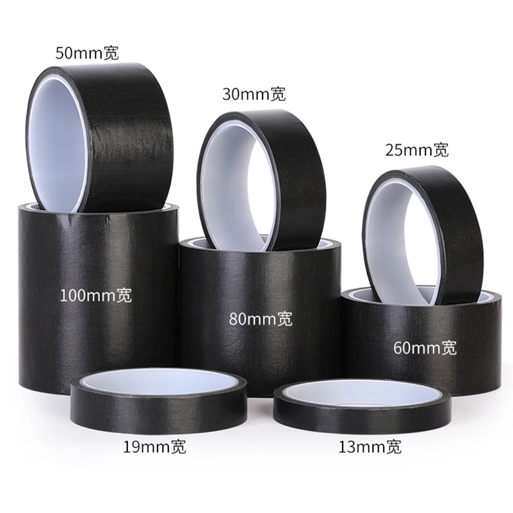

0.13mm 300 Degree High Temperature Resistance Adhesive Tape Cloth Heat Insulation Sealing Machine PTFE Tape Black