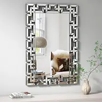 40 Inch Art Decor Wall Mirrors Large Grecian Venetian Mirror Vanity Sliver for Hotel Home Beveled Edge Accent Mirror 2