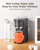 NEW Mini Coffee Maker Single Serve, Instant One Cup for K Cup & Ground Coffee, 6 to 12 Oz Brew Sizes, Black 3