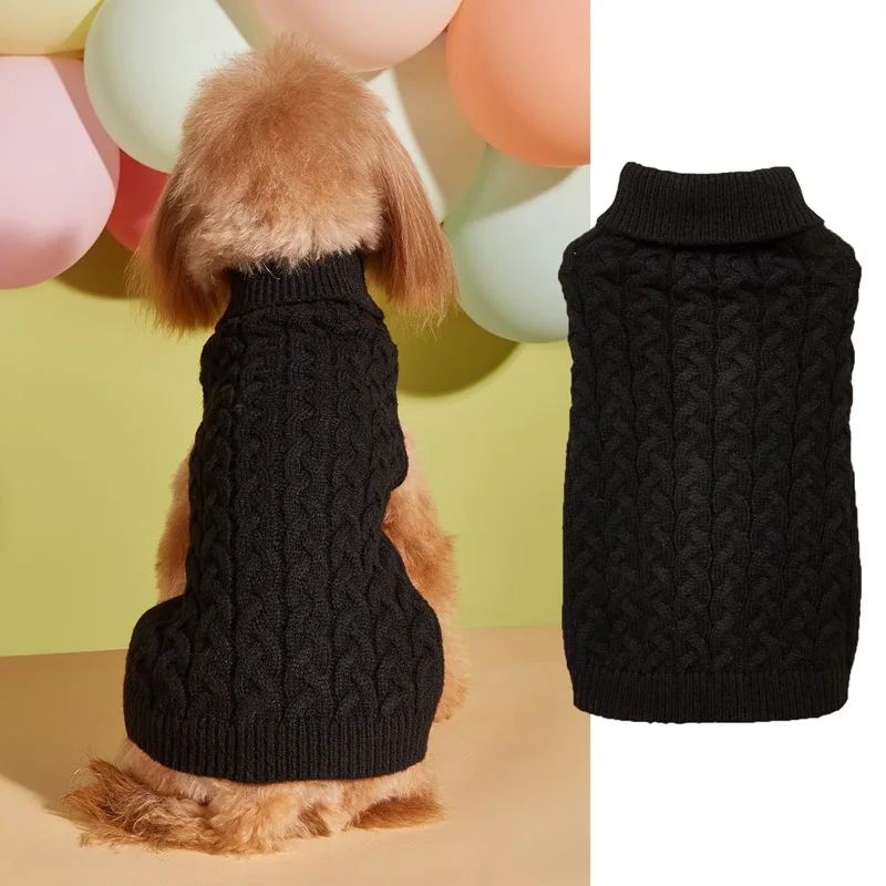 Pet Dog Clothes for Small Dogs Woolen Coat for French Bulldog Chihuahua Outfit Winter Warm Coat Puppy Clothing Pug