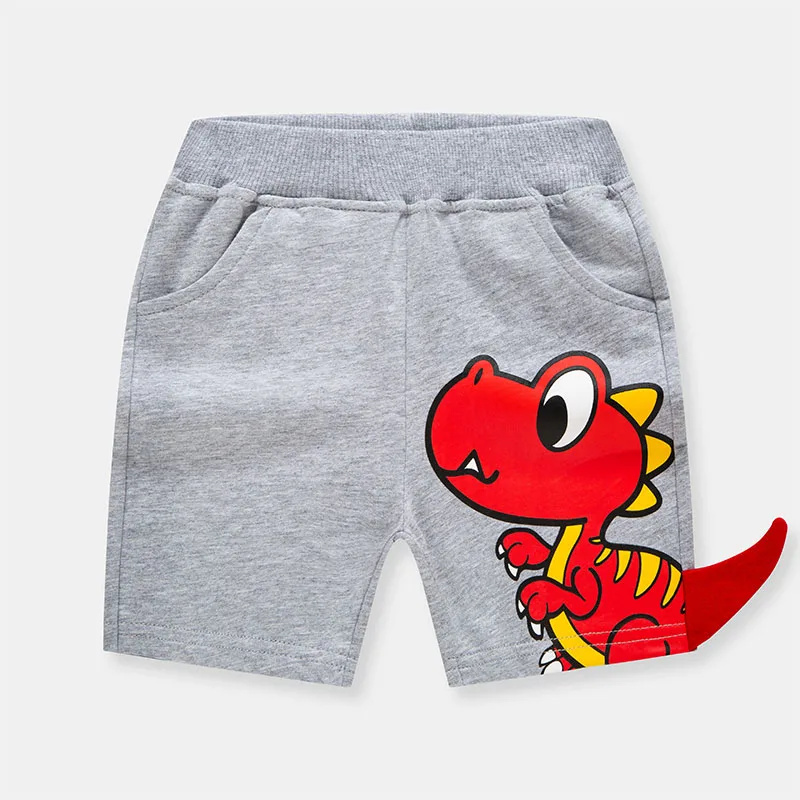 TUONXYE Sommer kinder Shorts Cartoon Dinosaurier Koreanische Baby Junge Baumwolle Tasche Casual Elastische Sport Hosen – Detail 7